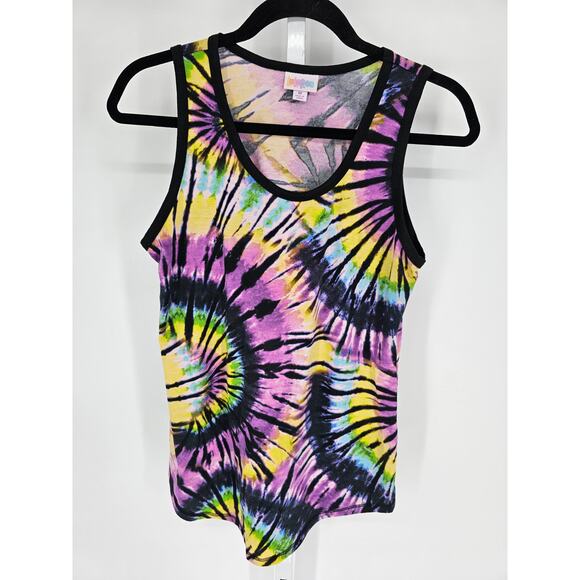 Lularoe Women's Multicolor Tie Dyed Sleeveless Round Neck Tank Top Size M - Picture 1 of 3